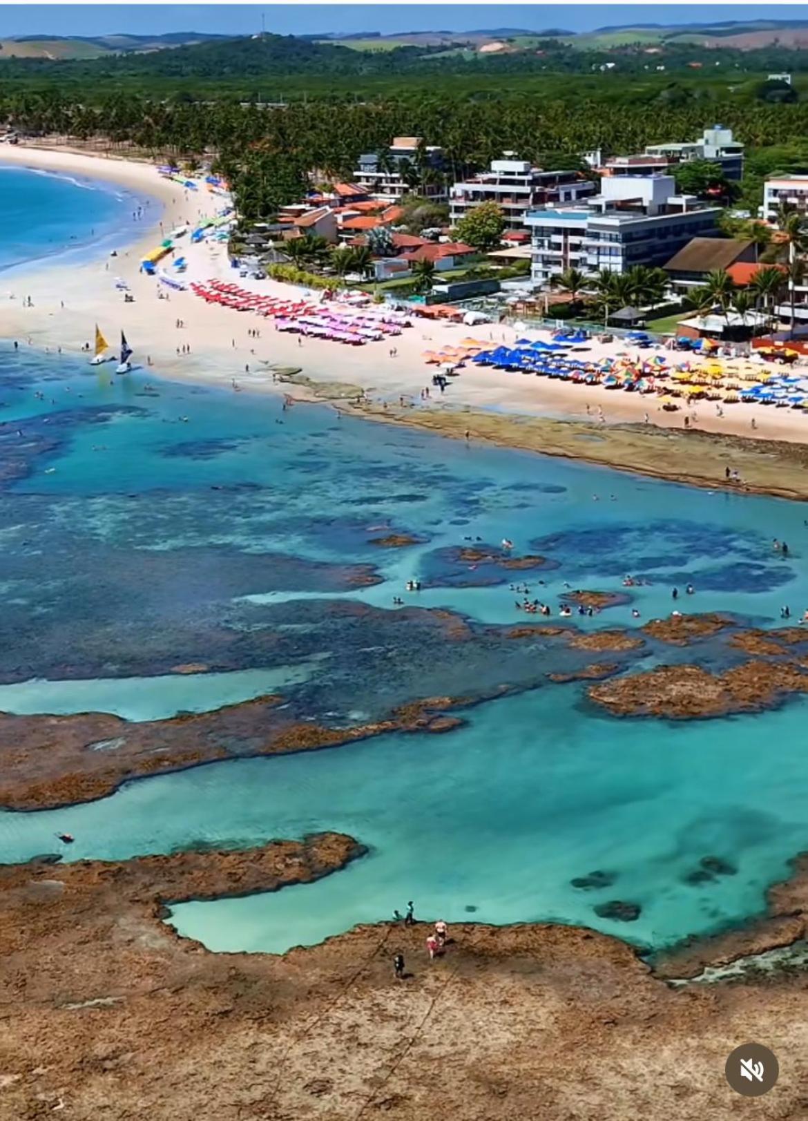 Resort Beira Mar Em Porto De Galinhas - Cupe Beach Living Extérieur photo